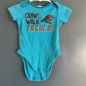 3-6 month Carolina Panther onesie bundle
